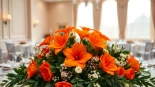 Stunning orange County event flowers arranged beautifully for an elegant celebration.