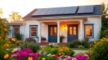 Stunning house exterior remodel with fresh paint and vibrant landscaping, showcasing modern design.