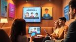 Users engaging in conversations with an advanced sex chat bot in a vibrant chat room.
