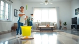 Bond cleaning Logan service featuring professional cleaners making homes spotless and ready for moving out.