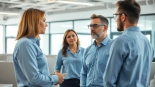 Engaging discussion on employee drug impairment testing in a modern office setting.