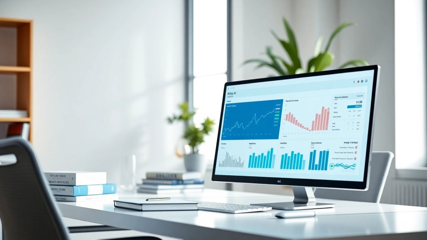Analyze text efficiently using our advanced ai checker in a modern workspace.