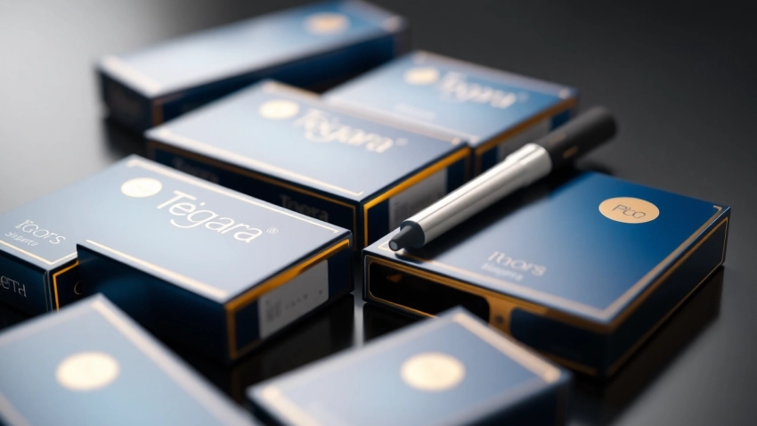 Explore Terea sigara packs with colorful designs, showcasing the diversity in flavors.