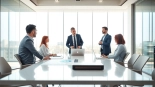 PedroVazPaulo leading a strategic meeting in a modern office setting, fostering collaboration.