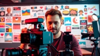Creating engaging branded content in a modern studio with a professional filmmaker.