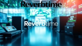 Showcasing the Reverbtime Magazine logo with modern design elements symbolizing innovation and creativity.