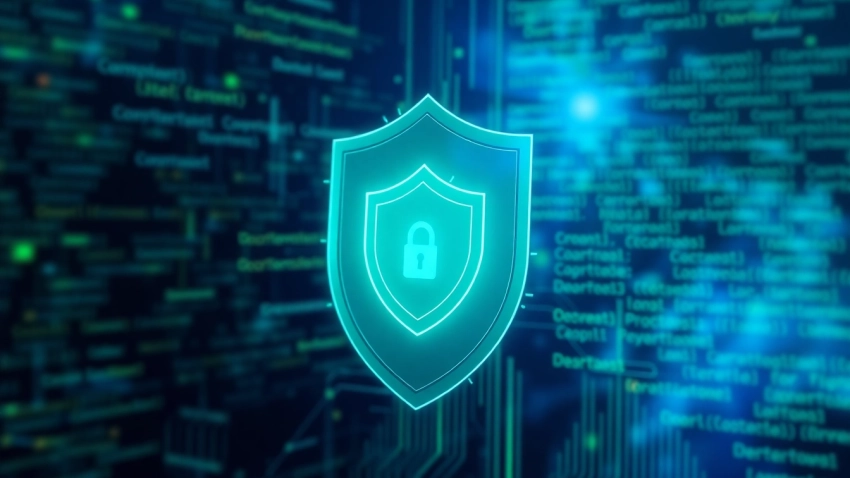 Inatogel security barrier protecting users from online threats with a digital shield.