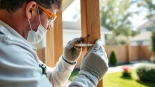 Applying effective termite treatments to a home structure by a professional technician.