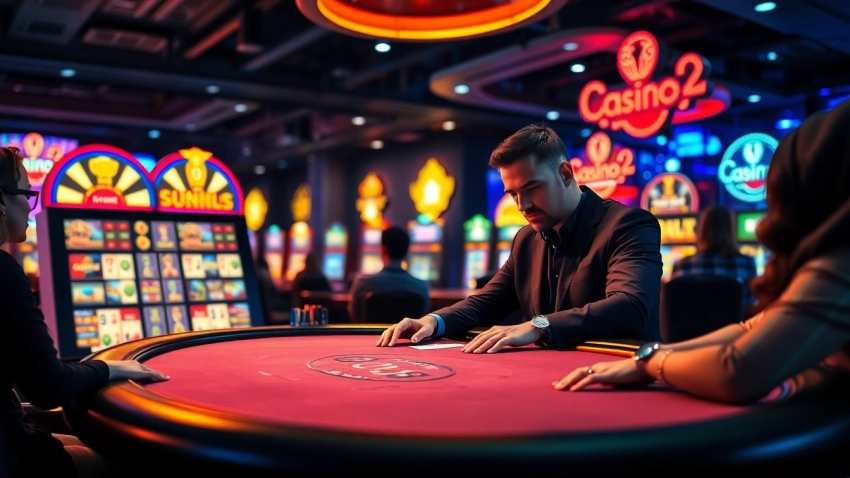 Play engaging games at the Best Online Casino Malaysia 2025 with vibrant graphics and energetic atmosphere.