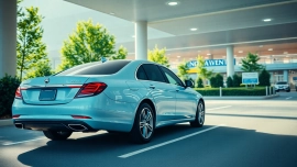 Experience the convenience of Vancouver airport car service with luxury vehicle ready at YVR.