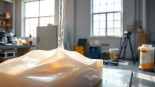 Apply infusion resins in a fiberglass mold, showcasing smooth flow and detailed textures.