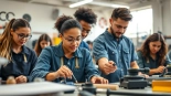 Engaged students at a trade school Tennessee focused on practical skills and hands-on learning opportunities.