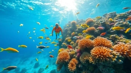 Experience snorkeling puerto rico with vibrant fish and colorful coral reefs.