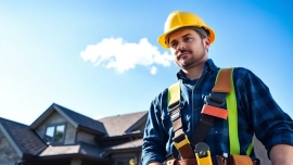 Contractor performing Roof Repair Vancouver Wa on a residential property, highlighting expertise and care.