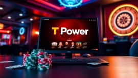 Experience the excitement of TPower casino gaming with a vibrant and stylish setup.