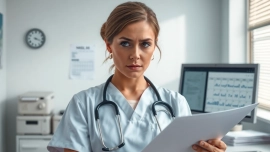 Addressing Problems with VDAP for Alabama Nurses, a concerned nurse in a clinical environment studies paperwork.