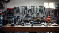 Usar herramientas KS Tools de Mister Worker en un taller profesional organizado.