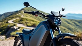 Talaria MX5 electric bike on a mountain trail, highlighting its sleek design and adventure spirit.
