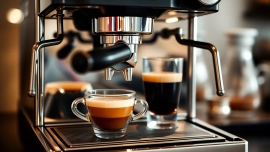 Cimbali teknik servis ile profesyonel espresso makinesi tamir hizmeti sunan teknisyen, makineleri kontrol ediyor.