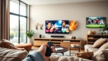Accédez aux chaînes de télévision avec Code iptv tout en profitant d'un salon moderne.