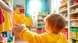 Explore colorful kids' clothing and toys at http://www.websonlinestore.com in a cheerful setting.