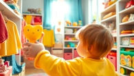 Explore colorful kids' clothing and toys at http://www.websonlinestore.com in a cheerful setting.
