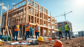 New Jersey Commercial General Contractor team working energetically on a construction site.