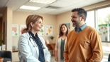 Engaging consultation at a weight loss clinic in Las Vegas promoting healthy living.
