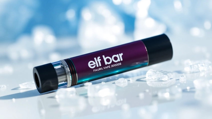 Experience the Elf Bar Ice King 30000 disposable vape with icy cool flavors and sleek design.