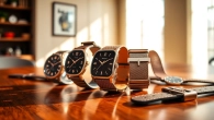 Browse a variety of stylish watch bands featuring leather, metal, and nylon designs.
