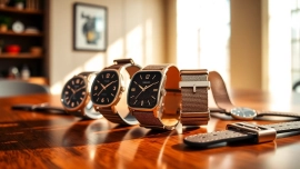 Browse a variety of stylish watch bands featuring leather, metal, and nylon designs.