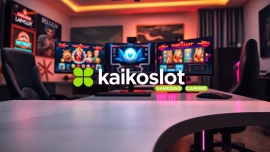 Putar permainan terkini dengan kaikoslot di area gaming yang modern dan menarik.
