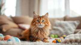 Adopt a Maine Coon cat for sale near me, showcasing a playful Maine Coon in a cozy setting.