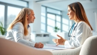 Explore bioidentical hormone therapy in a professional healthcare setting during a consultation.
