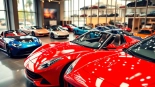 Showcase of used exotic cars Johannesburg featuring luxury models like Ferrari and Aston Martin.