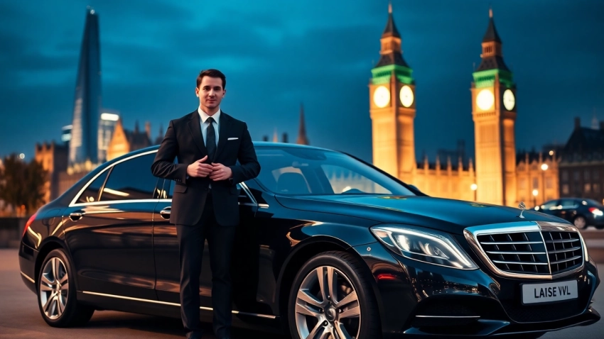 Experience luxury with our chauffeur service london at iconic London landmarks.