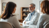 Engaging psychiatrist in a calming office environment, promoting a sense of trust and professionalism.