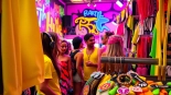 Explore vibrant fashion and accessories at a rave store Miami, capturing lively atmosphere and community.