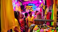 Explore vibrant fashion and accessories at a rave store Miami, capturing lively atmosphere and community.